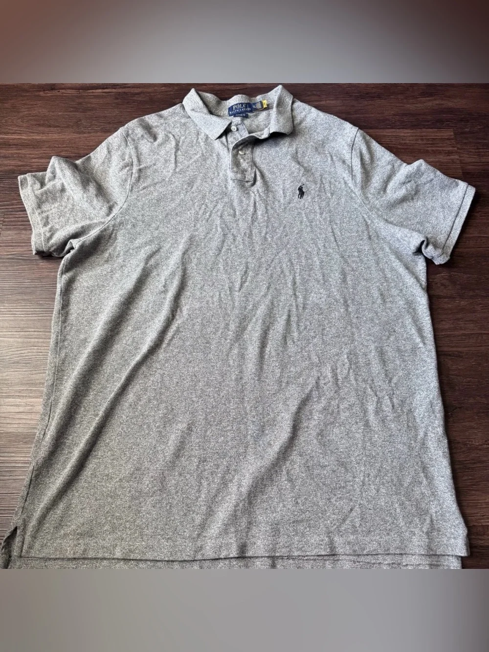 Polo Ralph Lauren Polo Shirt Mens Short Sleeve Gray Size 2XL Everyday Basic XXL